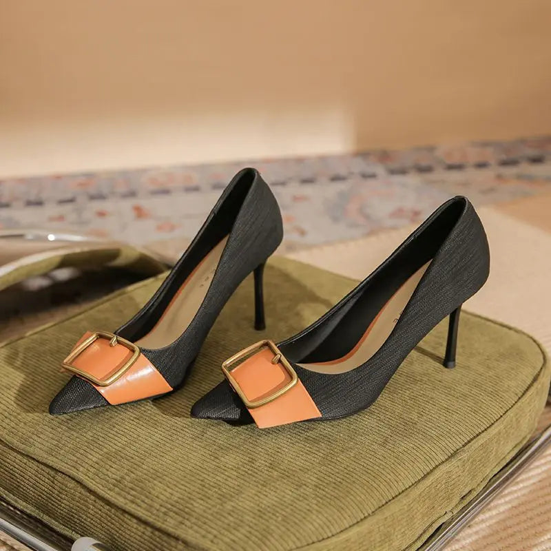New Color 8CM Talon Haut 2024 Luxury Job Shoe Pump Designer Shoes Women Heels
