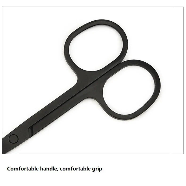 Nose Hair Scissors Mini Stainless Steel Round Head Beauty Trimmer Nose Hair Trimmer Portable Ergonomics Nose Hair Cutter