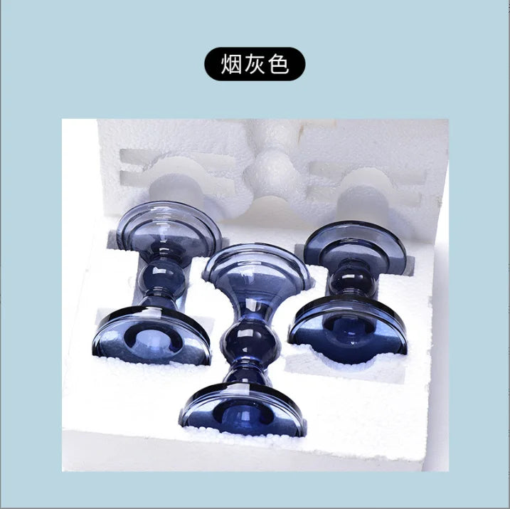 Candles Jars Glass Tall martini Glass Candle Sticker  Glass Candle Holders