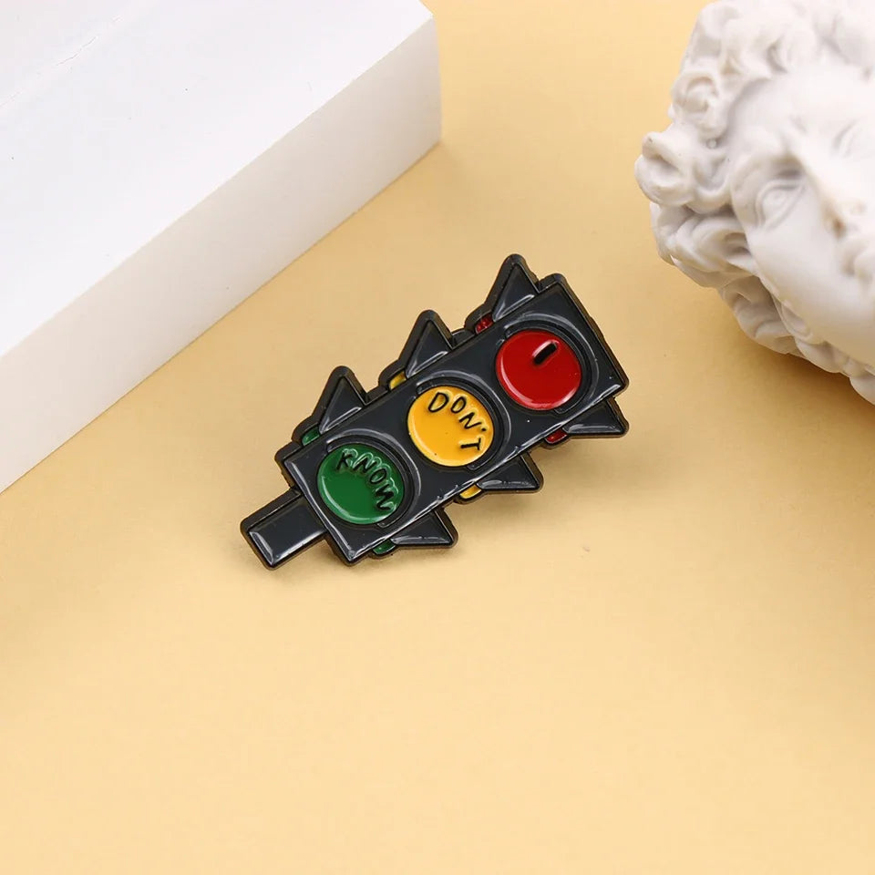 Shmik Funny Rock and Roll Band Enamel Pin Punk Letters Badge Album Collection Jewelry Gift for Music Fans