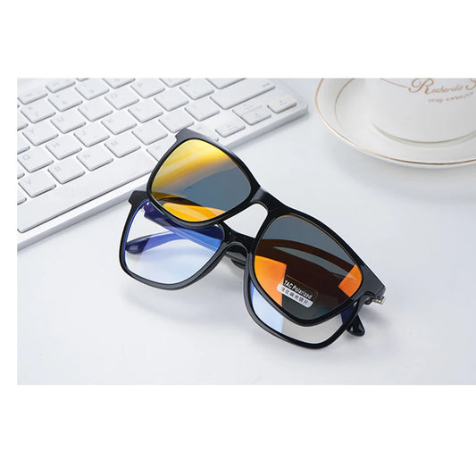 2025 SANVNET GS05 Dual Lenses Smart Sunglasses Sports for Wireless Call Voice Assistant Polarized Smart Eyewear US Local Stock