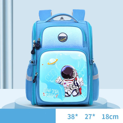 New Cartoon School Bag for Students Grades 1-6 Large Capacity Waterproof Shoulder Bag Mochila Escolar