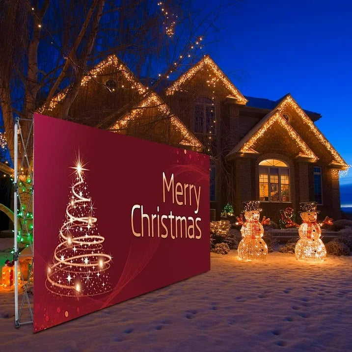 Customizable Christmas Decoration Backdrop Wall Frame and Screen Display Accessories for Shipping From China