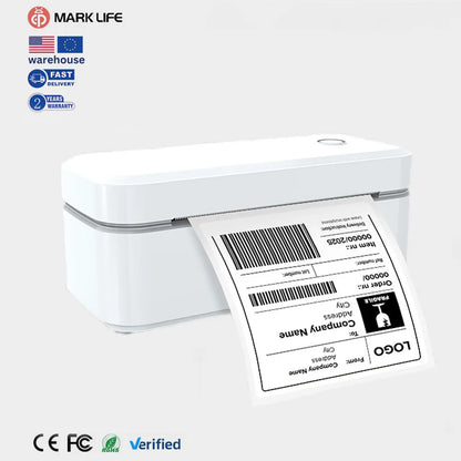 Marklife Portable 4-Inch Thermal Shipping Barcode Label Printer Hot Sale 110mm USB for Sticker Printer Machine 100 X150mm