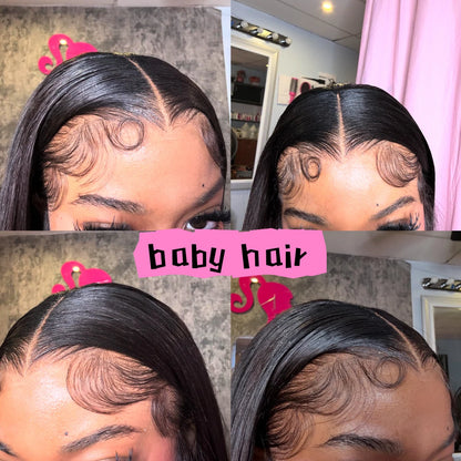 Wholesale 180% Density HD Transparent Lace Front Straight bob Wigs Raw Brazilian Virgin Short Bob Human Hair Wig for Black Women