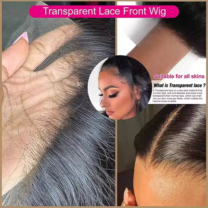 Wholesale 180% Density Kinky Curly Human Hair Wig Cheap Brazilian Human Hair 5x5 HD Transparent Lace Front Wigs for Black Women
