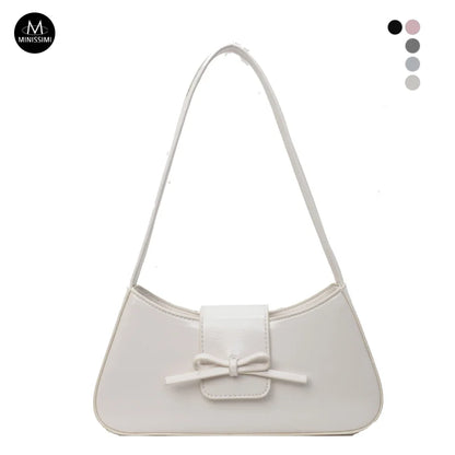 Hot Sales Bolsas Para Mujere Ladies Bow Bags Pu Leather Handbags Elegant Women Shoulder Bags for Ladies