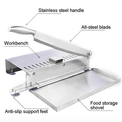 Kitchen Tools Meat Slicing Machine Stainless Steel Household Manual Thickness Adjustable Meat and Vegetables Slicer Gadget