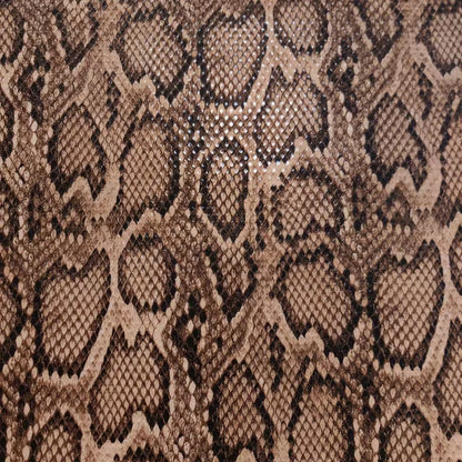 A-4109 PU Artificial Snake Skin Print Glossy Fabric Eco-Friendly Synthetic Leather for Bags Sofa Customization for Furniture