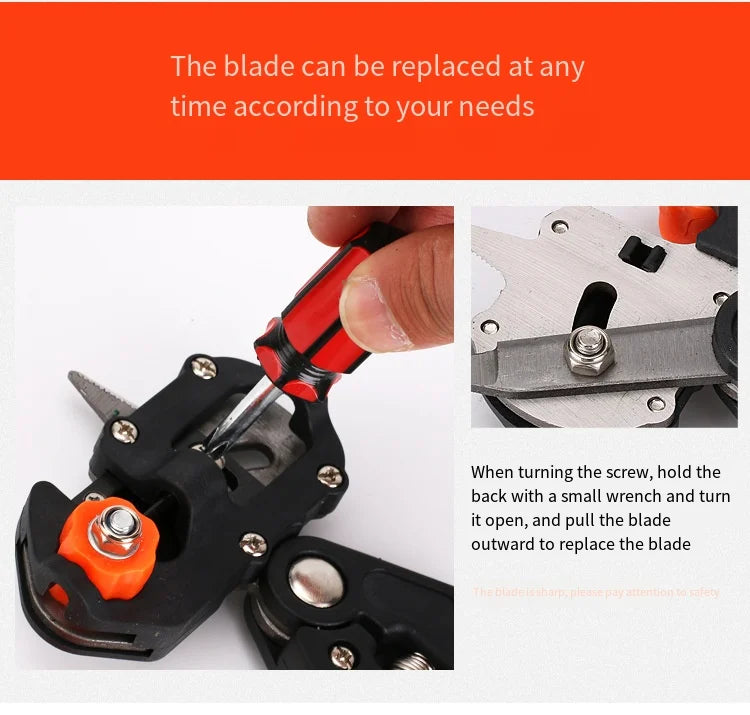 Dropship Omega-Cut Grafting Tool/Pruner for Fruit Trees and Grape Vines Grafting Machine Device Garden Graft Pruner Shear