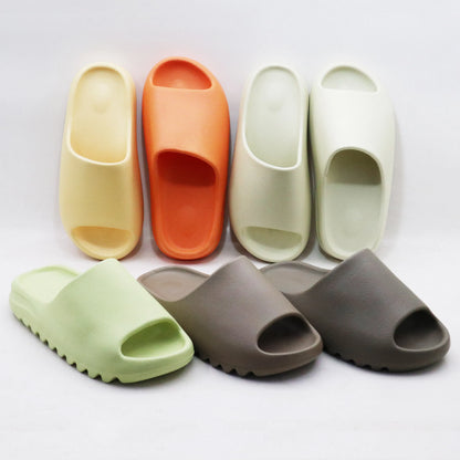 Custom Logo Soft EVA Foam Thick Sole Lightweight Anti-Slip Breathable Open-Toe Arch Support Waterproof Slippers Slides for Men