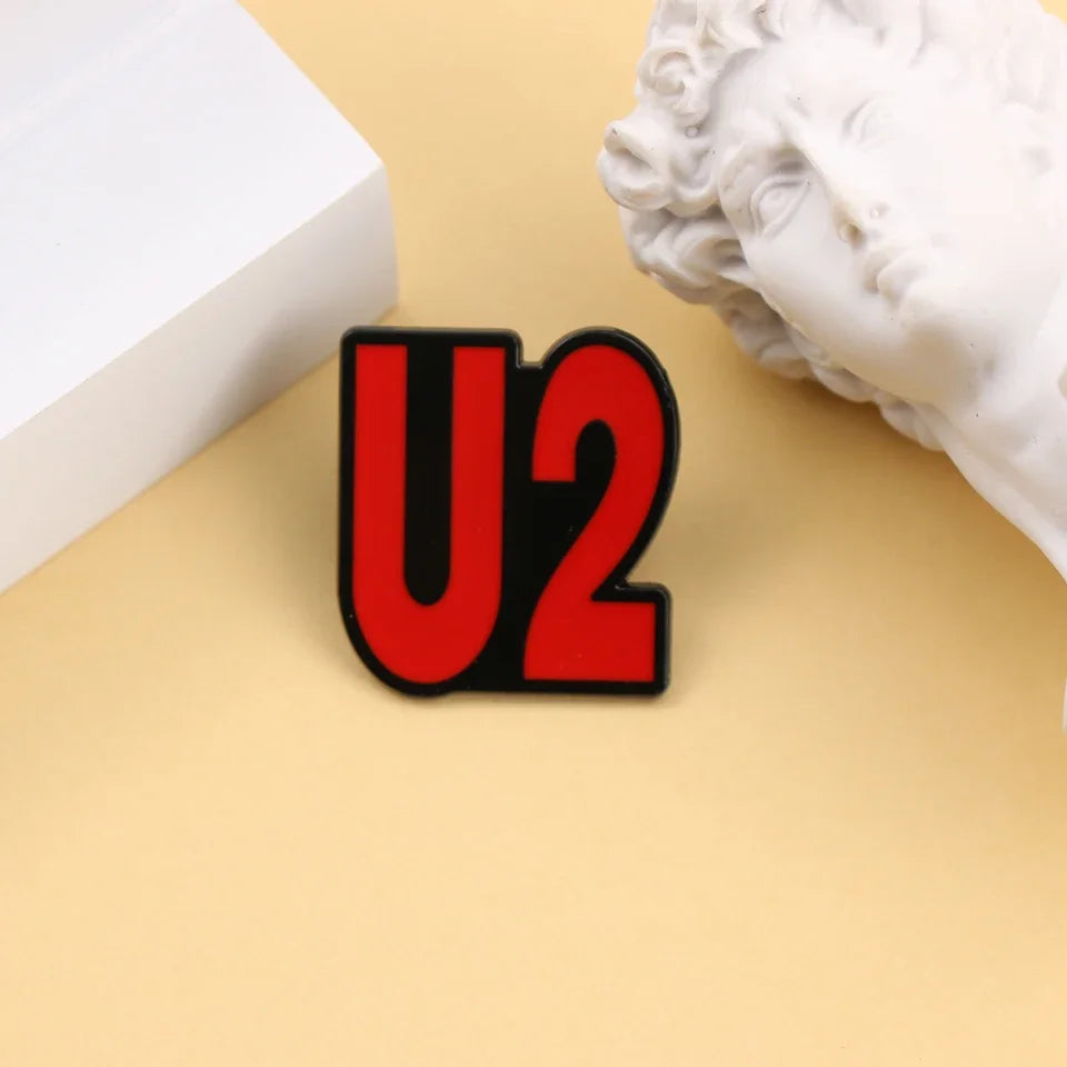 Shmik Funny Rock and Roll Band Enamel Pin Punk Letters Badge Album Collection Jewelry Gift for Music Fans