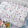 Low Price in Stock 2 Layer Bamboo Cotton Baby Muslin Dream Blanket 47*47 High Quality 100% Cotton Swaddle Muslin Blanket