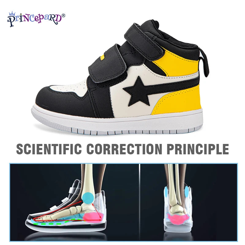 Princepard Outdoor Walking Kids Shoes Winter Sport Shoes for Kids Orthopedic Shoes for Walking