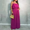 European and American Clothing 2024 New Style Ruffle Camisole Wide Leg Trousers Casual Suit