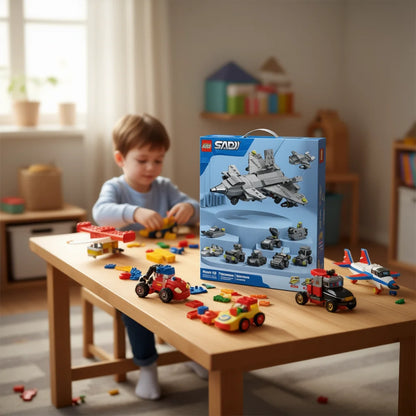 LERFM Educational Construction Toys Kit Geometric Shape Plastic Manual Control No Battery Kids Age 6-12 Unisex Science