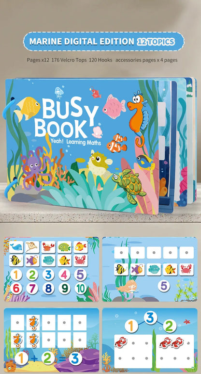 Montessori Educational Toys Preschool Kindergarten Learning Busy Book Sticker Activities for Kids Picture Books XH XHCP-241105