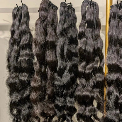 Burmese Curly Hair Weft Bundles Unprocessed Virgin Vietnamese Natural Raw Human Hair Bundles Weave Wholesale