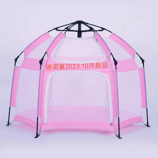 Portable Fully Enclosed Oxford Material Castle Play Tent for Kids Easy Automatic Setup for Camping Beach Outdoor Tours