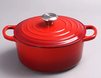 Beyond Classic Design Cast Iron Casserole Dish Enamel Coated Shallow Sea with Durable Metal Construction