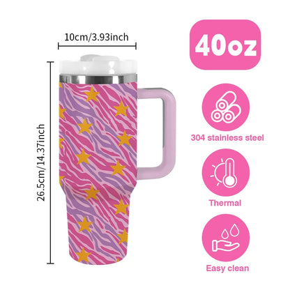 40oz 3D Printed Vacuum Flask Bottle Big Capacity for Travel Business Christmas Gifts Flex Cover Great for Keeping Cold US