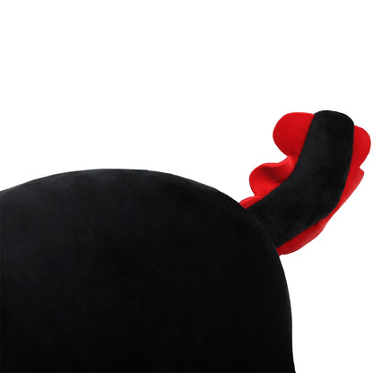 Cute Black Axolotl Kawaii Plush Pillow Toy 30CM/11.8Inch Soft Stuffed Animal Embroidered Sea Animal Stress Relief Plushie
