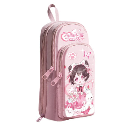 Small Backpack Shaped Panda Pencil case for Gift Cute and Dirt Resistant Pencil Box School Stationery for Kids Student Supplies