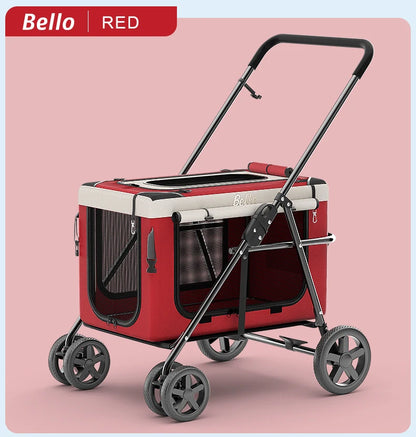 (Ready to Ship) Cheap Wholesale Manufacture Pet Stroller Detachable Carrier Multipurpose Dog Stroller with Private Space