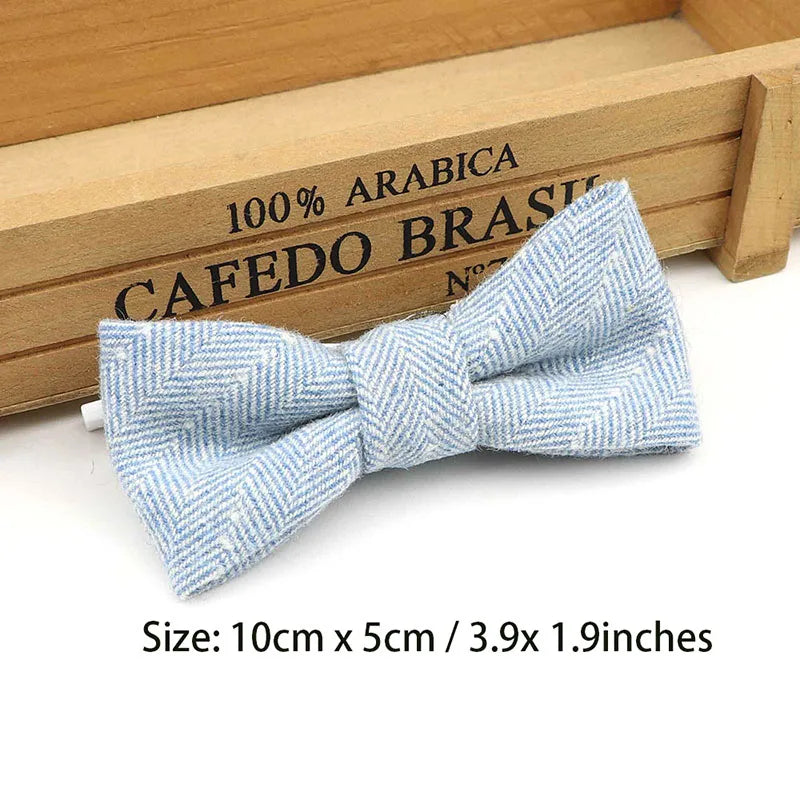 Children Wool Bow Tie Baby Boys Butterfly Skinny Bowtie Single Layer Child Bowties Gravatas Borboleta Collar Kids Ties