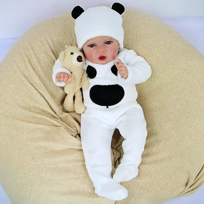 55cm Reborn Baby Doll Pure Hand-Painted Visible Veins Vinyl Soft Toy Gift DIY Toy Unisex