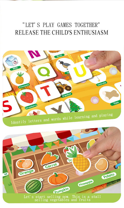 Montessori Educational Toys Preschool Kindergarten Learning Busy Book Sticker Activities for Kids Picture Books XH XHCP-241105