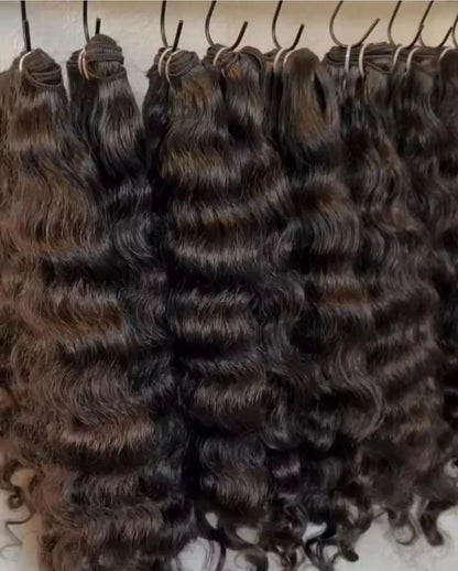 Top Best Good Sale Raw Human Hair Double Weft Indian Cambodian Wave Curly Natural Wave Vietnamese Burmese Curly