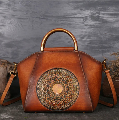 In Stock Ladies Large Capacity Bags Leather Handbags Waterproof Luxury Tote Bag Vintage Crossbody Bag