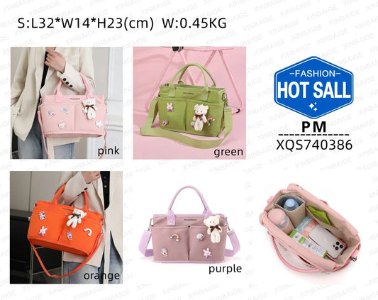 Mummy Bag Baby Diaper Bag Outdoor Lightweight Portable Large-Capacity Crossbody Bag Wholesale 740