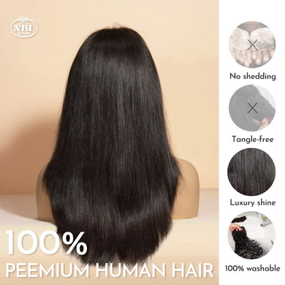 Free Shipping Straight 16 18 20" 5x5 hd Lace Closure Glueless Wigs Layered bob Cuticle Aligned Raw Virgin Hair Wig on Hair Salon