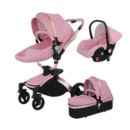 Factory Price Luxury 3-in-1 Travel System Stroller Pushchair Baby Carriage