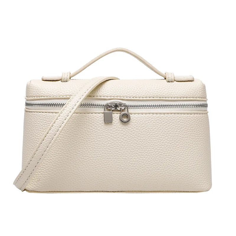 Factory Outlet 2025 New LP Bag L19 Lunch Box Single Zipper PU Small Shoulder Crossbody Portable Simple Fashion Gigi Same Style