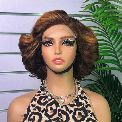 Wholesale Super Double Drawn Fumi Egg Curly Loose Wave 5*5 Glueless Wigs  Human Hair Wig for Women