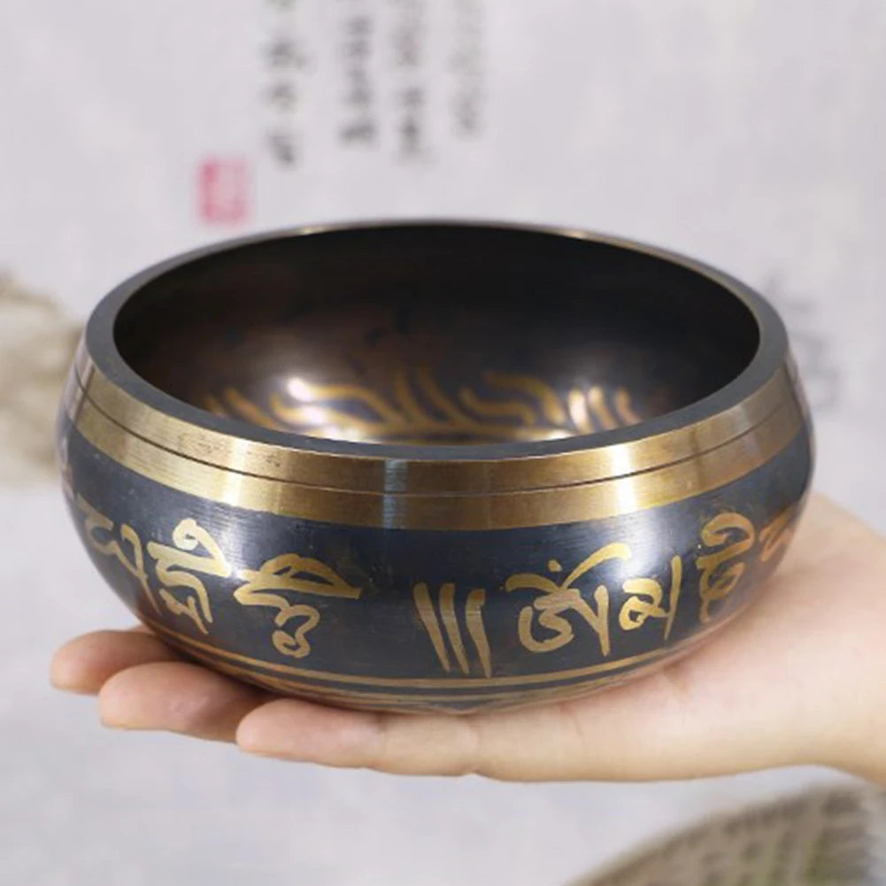 Tibetan Chime Singing Bowl Nepal Tibetan Sing Bowl Handmade Buddha Buddhist Sound Yoga Meditation Healing Copper Singing Bowl