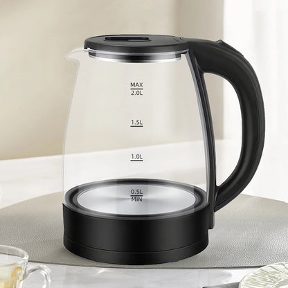Best-Selling High-Quality1500W Glass Electric Kettle Heater, Portable for Home Use