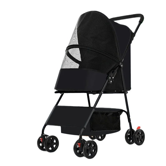 Custom Pet Carrier Travel with Wheels Removable Rolling 4 Wheels with Telescopic Walking Handle Dog Stroller Cat Trolley Bag