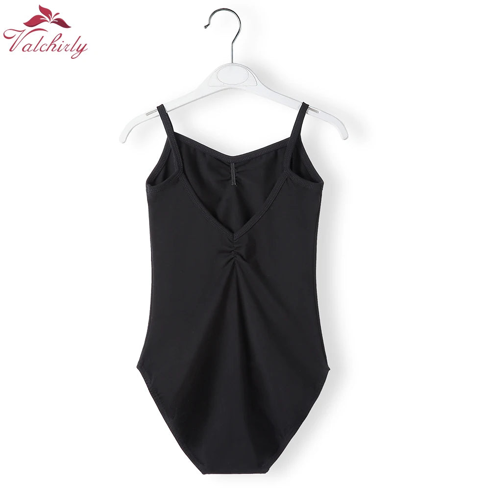New Girls Camisole Ballet Leotard Dancewear Cotton Gymnastics Leotard Strap Ballet Leotard Dress
