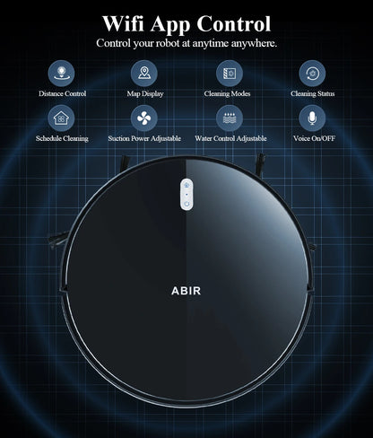 Robot Vacuum Cleaner G20S, 6000Pa Suction,Remote Upgrade, 2 in1 Wet Dry Mop, Wifi App, Smart Vaccum Auto Floor Washing for Home,