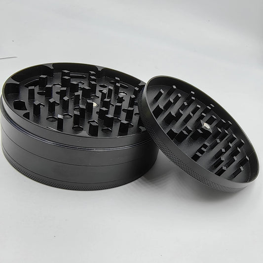 O1 100mm 4'' 4Inch Diameter Custom Logo 4 Parts Herb Grinder Zinc Alloy Tobacco Metal Grinder for Herb Wholesale