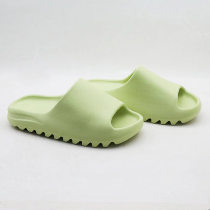 Custom Logo Soft EVA Foam Thick Sole Lightweight Anti-Slip Breathable Open-Toe Arch Support Waterproof Slippers Slides for Men