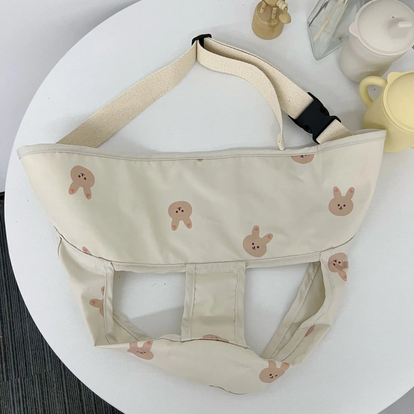 New Cartoon Baby Dining Chair with Safety Fixed Polyester Belt Child Seat Package Featuring Straps