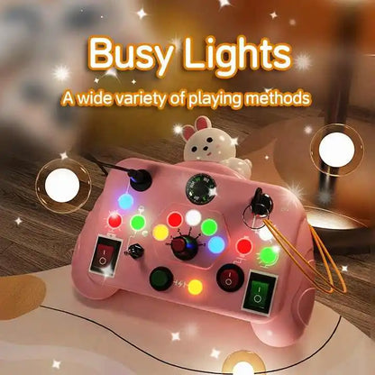 Unisex Kids Busy Machine Montessori Early Learning Puzzle Game 5-7 Years Age Switch Light Enlightenment Cognitive Intelligence