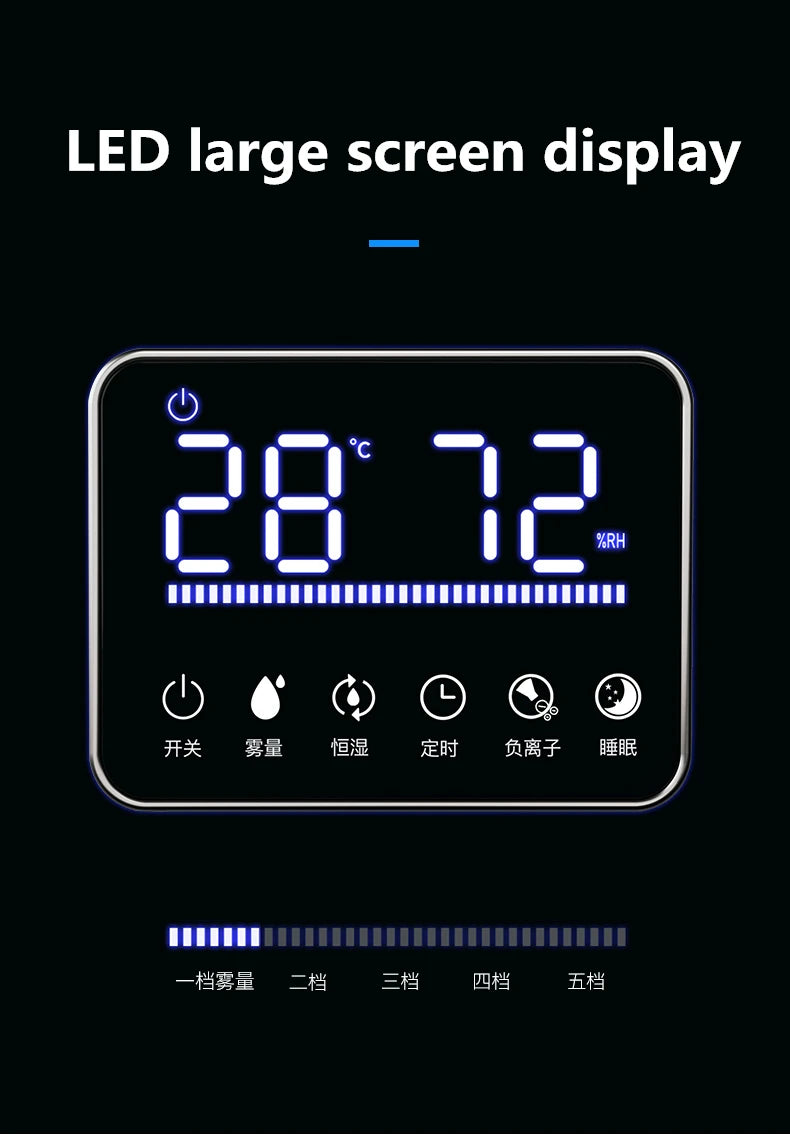 110V 220V 23.8L Large Capacity Industry Air Humidifier Commercial Diffuser Sprayer Humidification Spray Machine