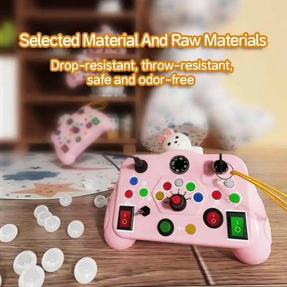 Unisex Kids Busy Machine Montessori Early Learning Puzzle Game 5-7 Years Age Switch Light Enlightenment Cognitive Intelligence