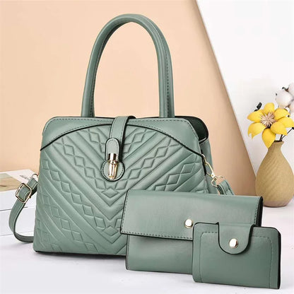 2024 New Texture Pattern High Capacity Fashion Trend Messenger Bags Luxury Women's Bags Womens Handbags Tote Bag Handbag Set